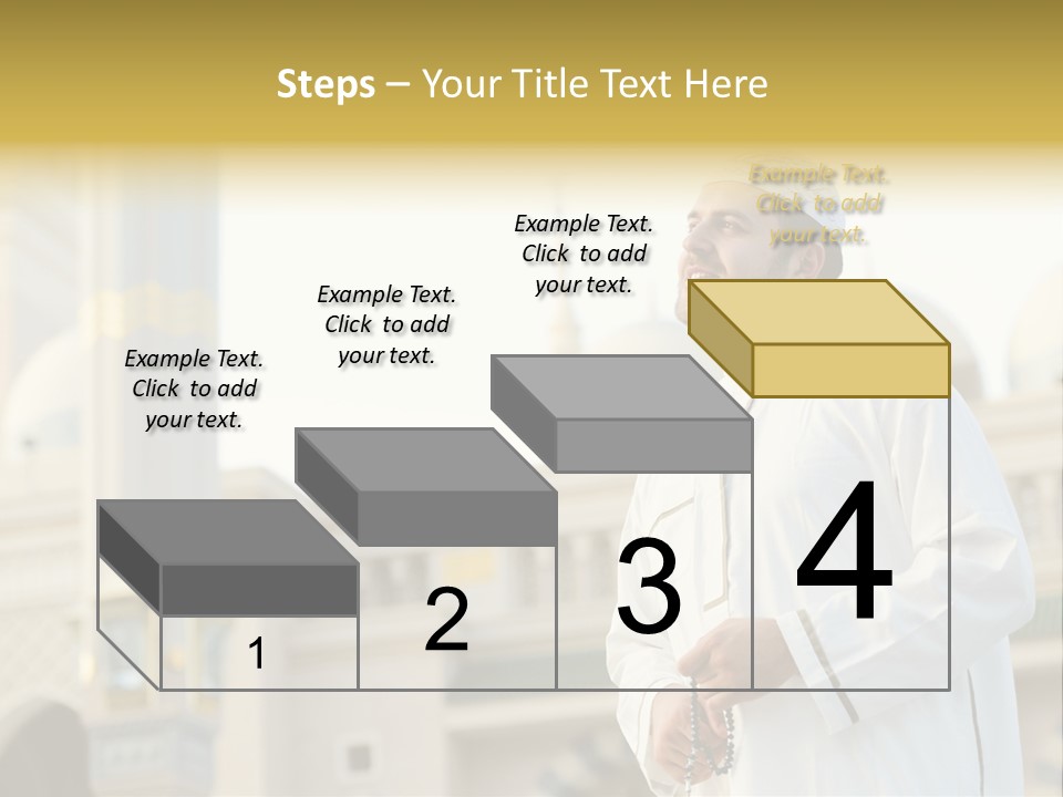 Man Sitting Holiest PowerPoint Template