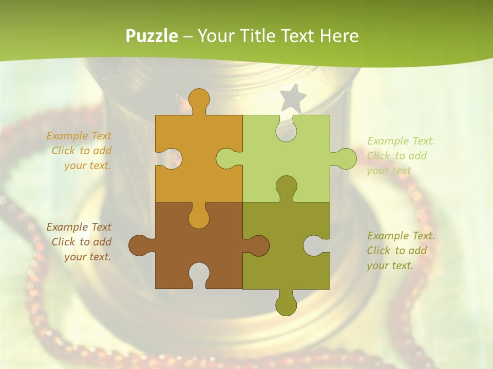 Lighting Equipment Religion Celebration PowerPoint Template