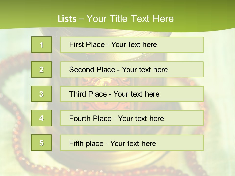 Lighting Equipment Religion Celebration PowerPoint Template