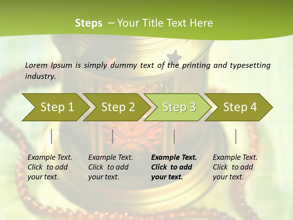 Lighting Equipment Religion Celebration PowerPoint Template