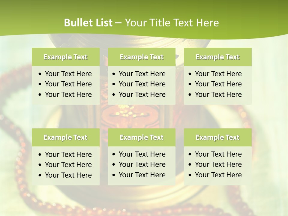 Lighting Equipment Religion Celebration PowerPoint Template