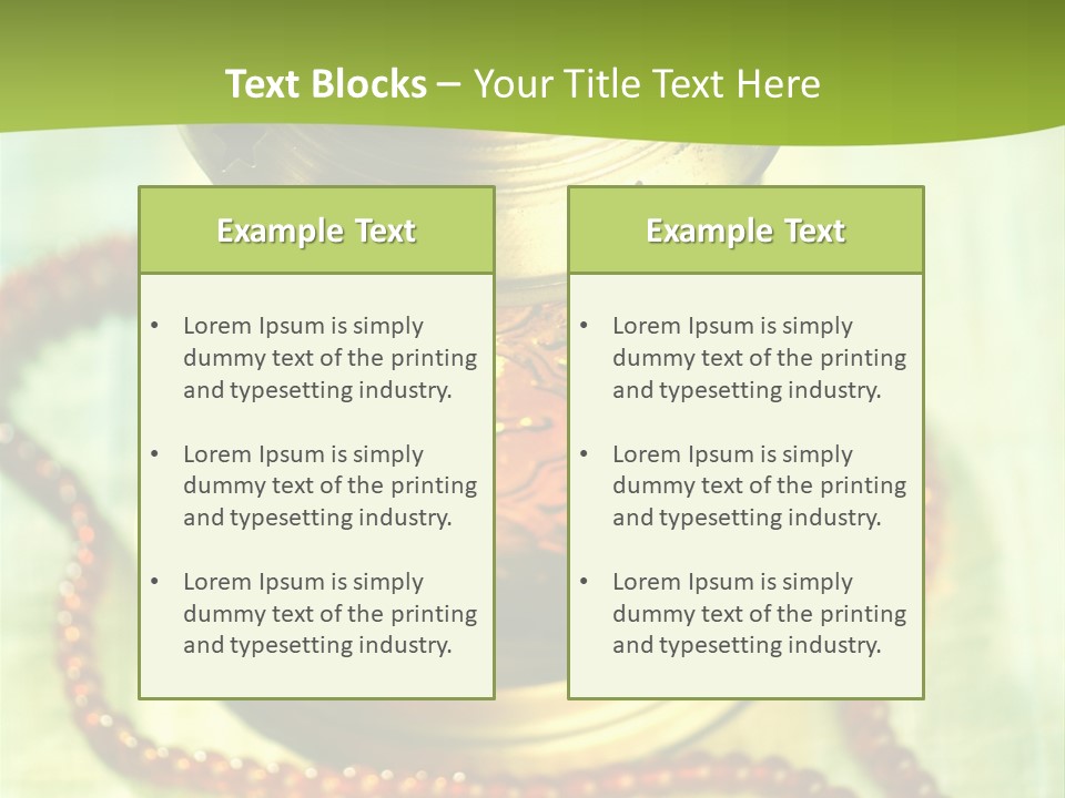 Lighting Equipment Religion Celebration PowerPoint Template