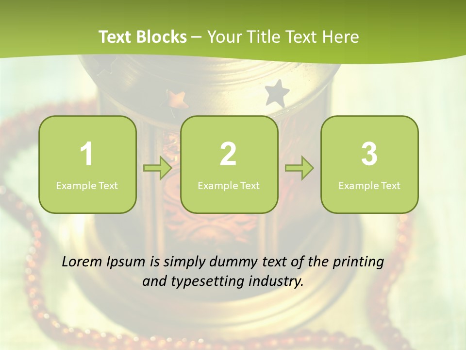 Lighting Equipment Religion Celebration PowerPoint Template