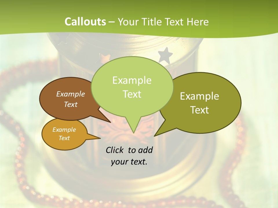Lighting Equipment Religion Celebration PowerPoint Template