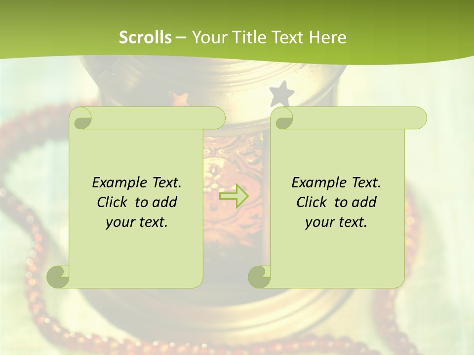 Lighting Equipment Religion Celebration PowerPoint Template