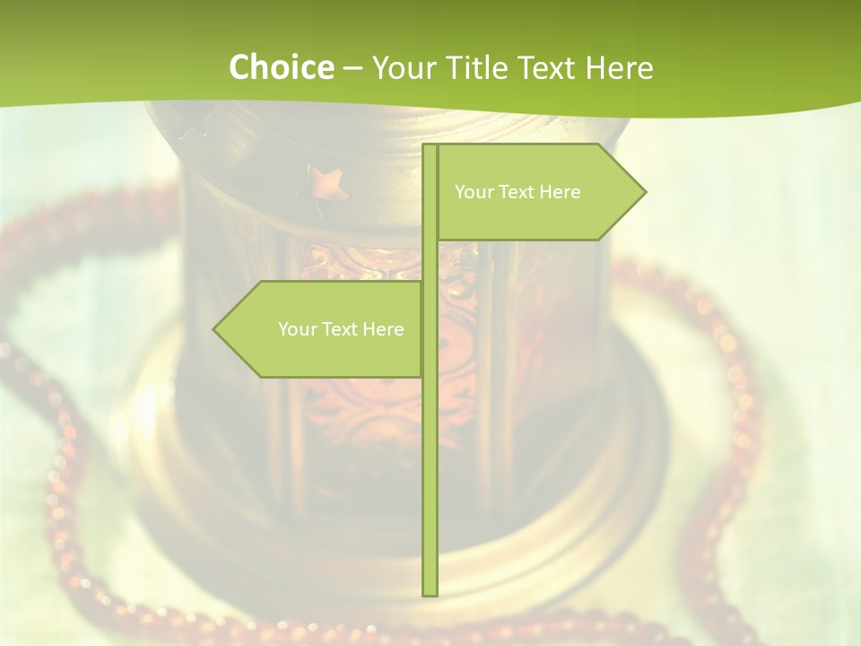 Lighting Equipment Religion Celebration PowerPoint Template