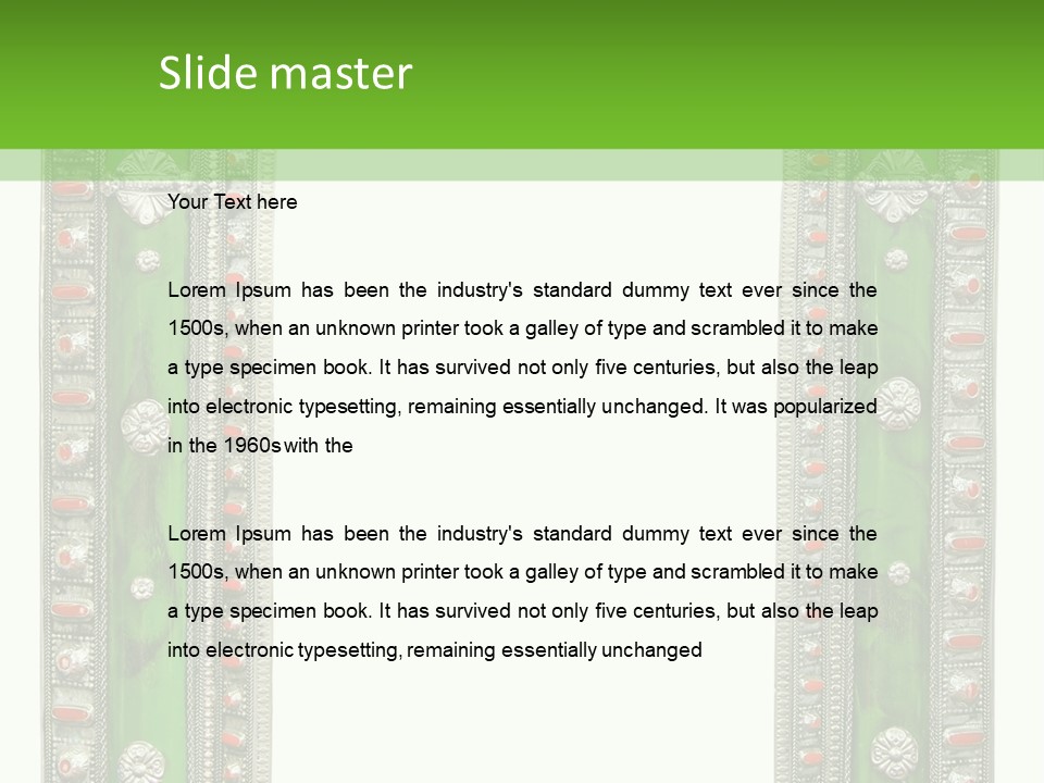 Vintage Art Decorative PowerPoint Template