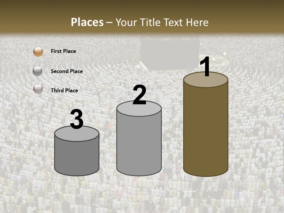 Meccah Ramadan Pilgrim PowerPoint Template