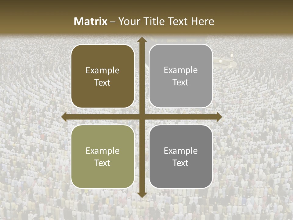 Meccah Ramadan Pilgrim PowerPoint Template