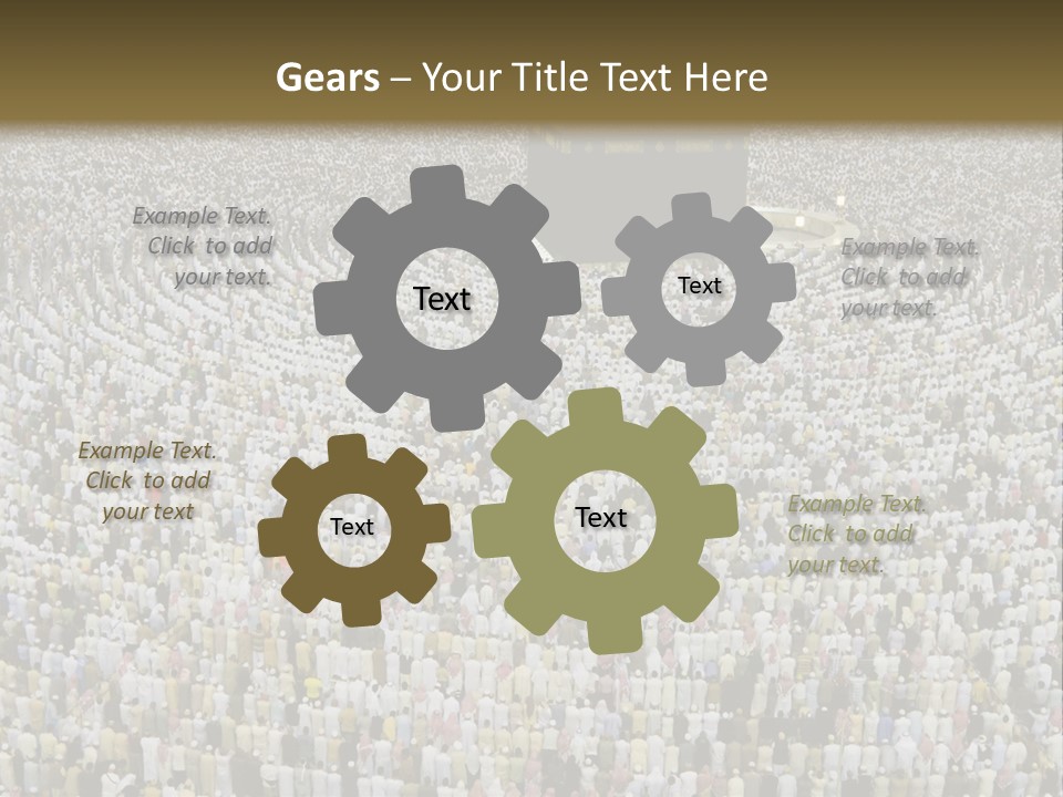 Meccah Ramadan Pilgrim PowerPoint Template