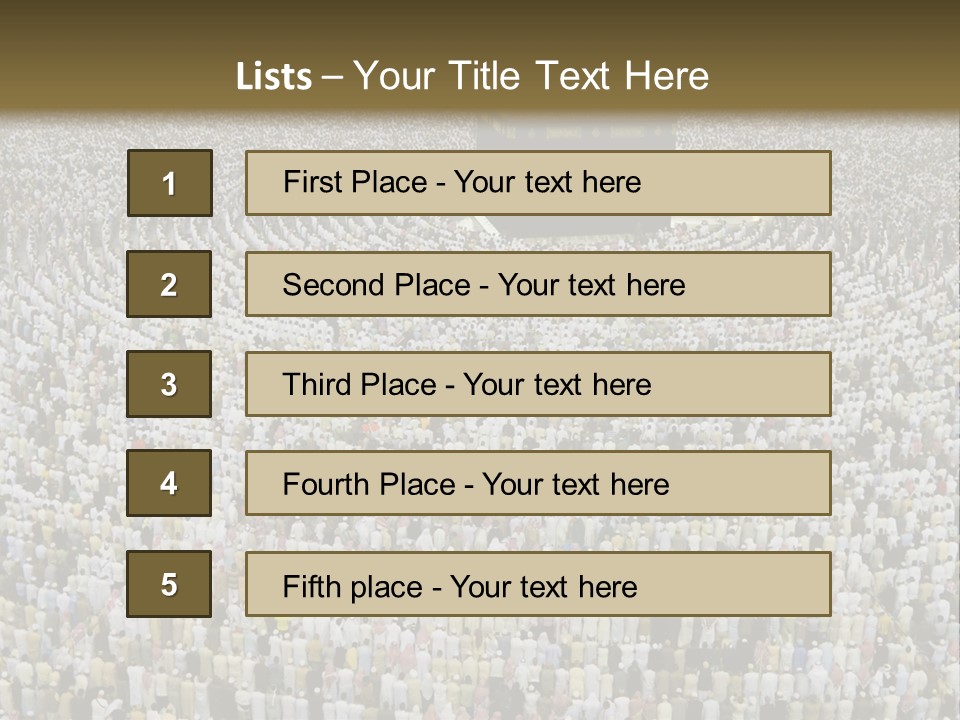 Meccah Ramadan Pilgrim PowerPoint Template