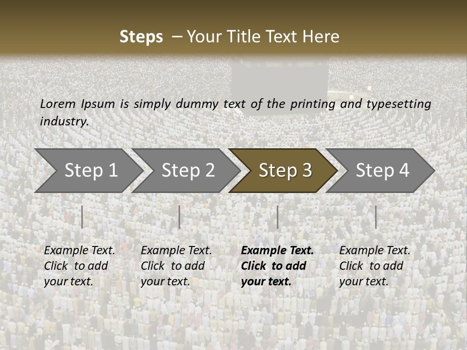 Meccah Ramadan Pilgrim PowerPoint Template