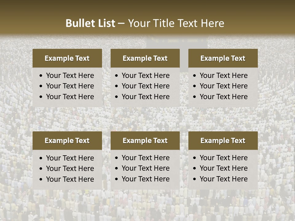 Meccah Ramadan Pilgrim PowerPoint Template