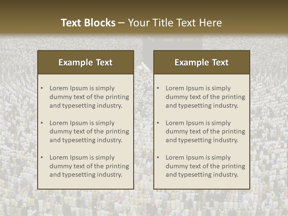 Meccah Ramadan Pilgrim PowerPoint Template