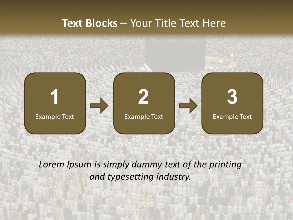 Meccah Ramadan Pilgrim PowerPoint Template