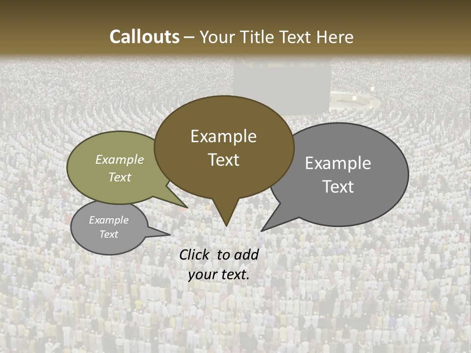 Meccah Ramadan Pilgrim PowerPoint Template