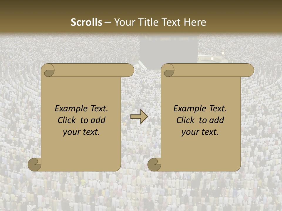 Meccah Ramadan Pilgrim PowerPoint Template