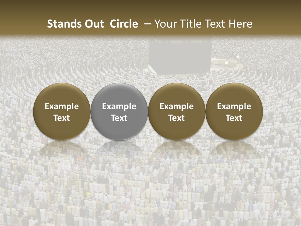 Meccah Ramadan Pilgrim PowerPoint Template