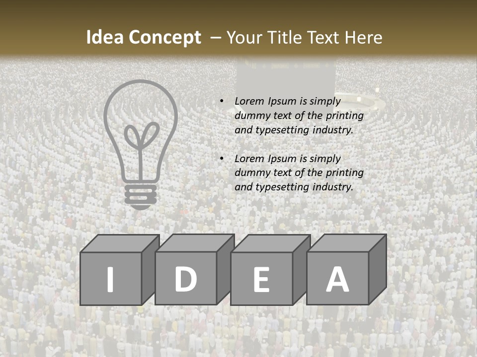 Meccah Ramadan Pilgrim PowerPoint Template