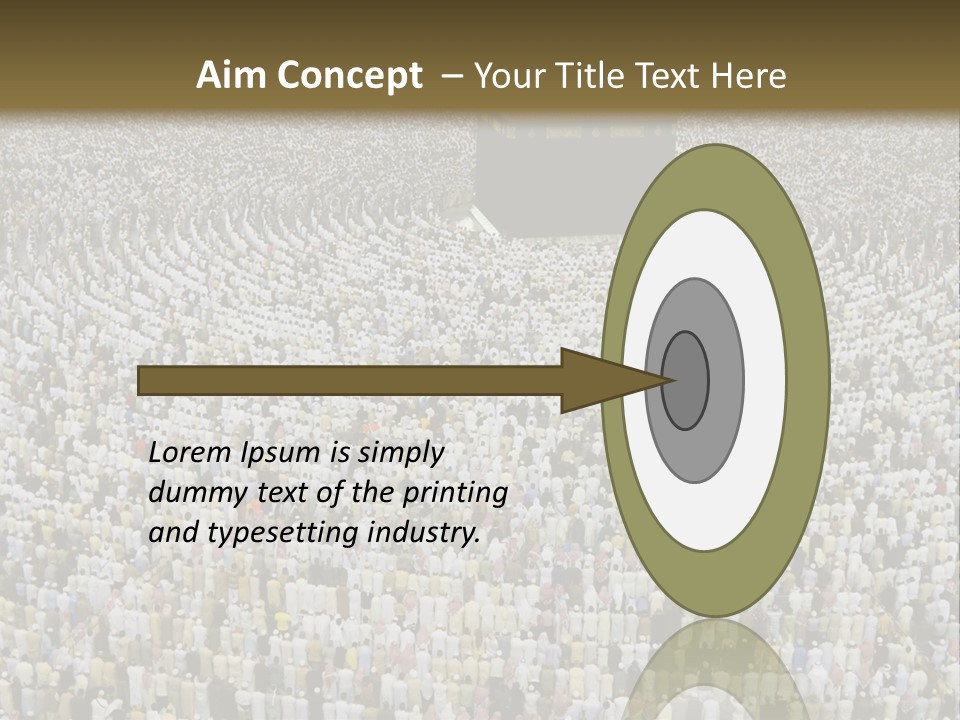 Meccah Ramadan Pilgrim PowerPoint Template