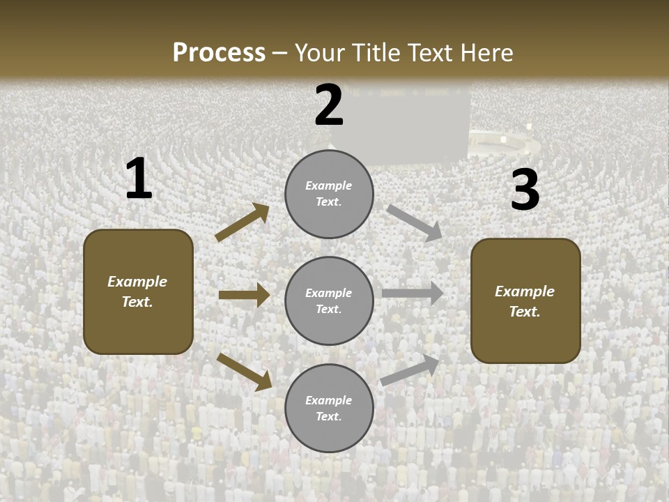 Meccah Ramadan Pilgrim PowerPoint Template
