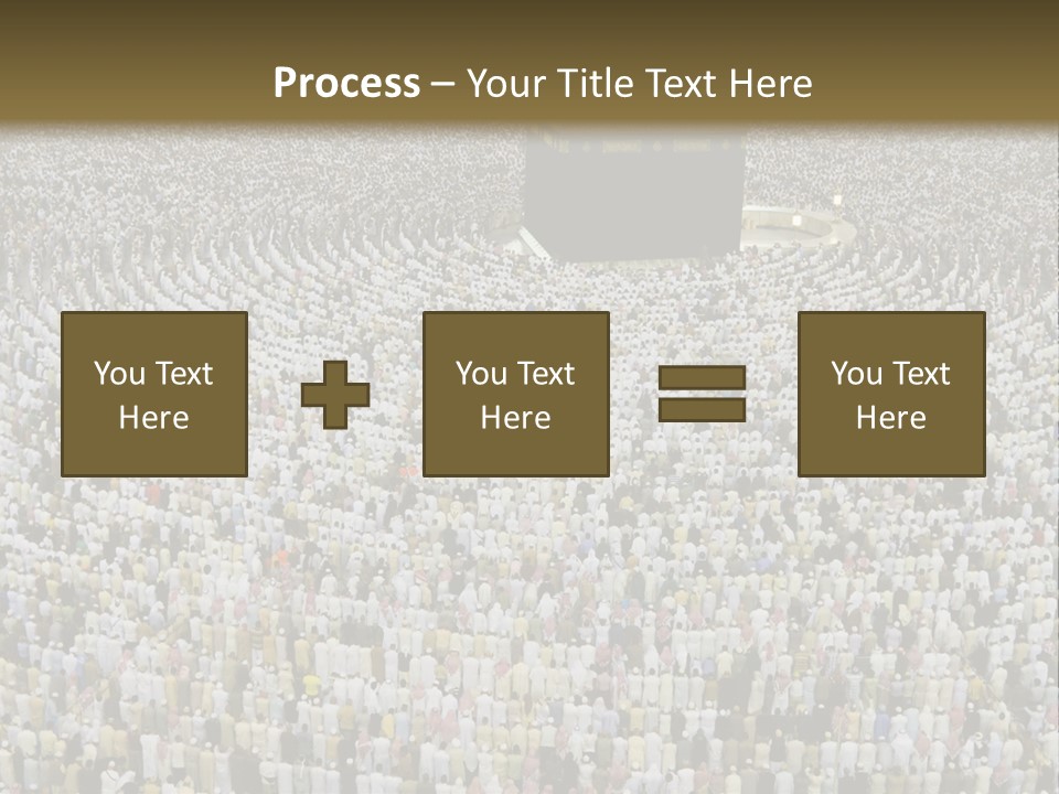 Meccah Ramadan Pilgrim PowerPoint Template