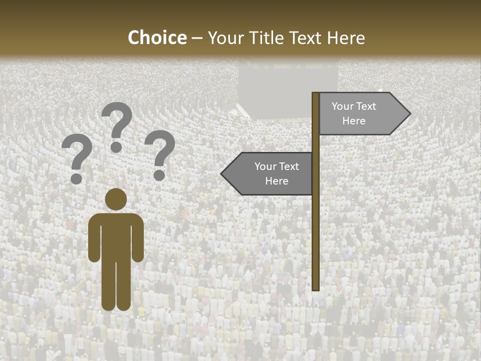 Meccah Ramadan Pilgrim PowerPoint Template