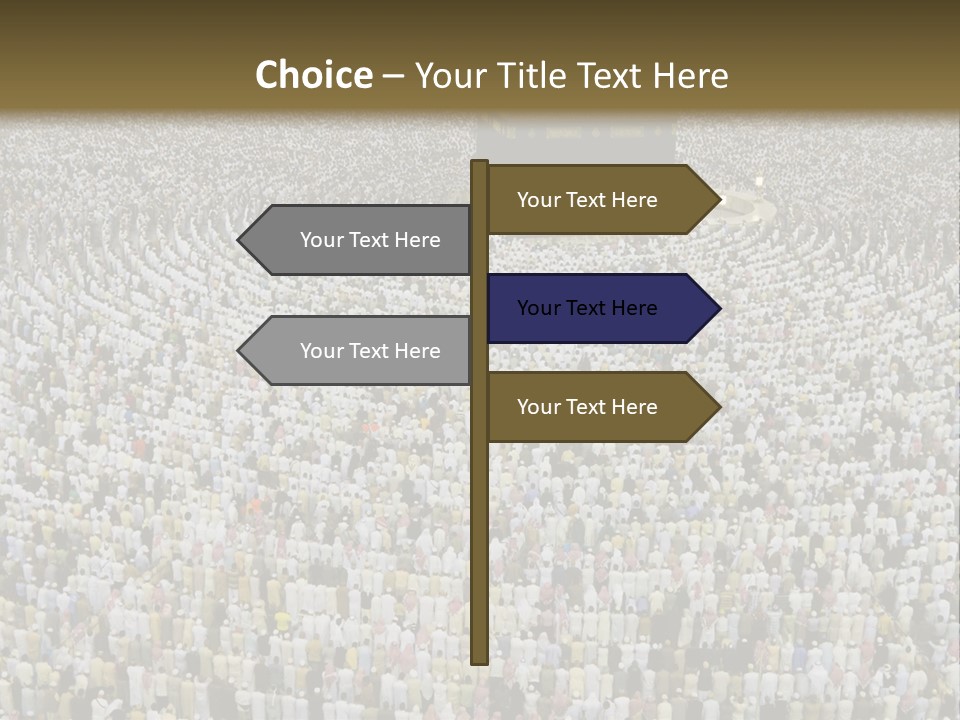Meccah Ramadan Pilgrim PowerPoint Template