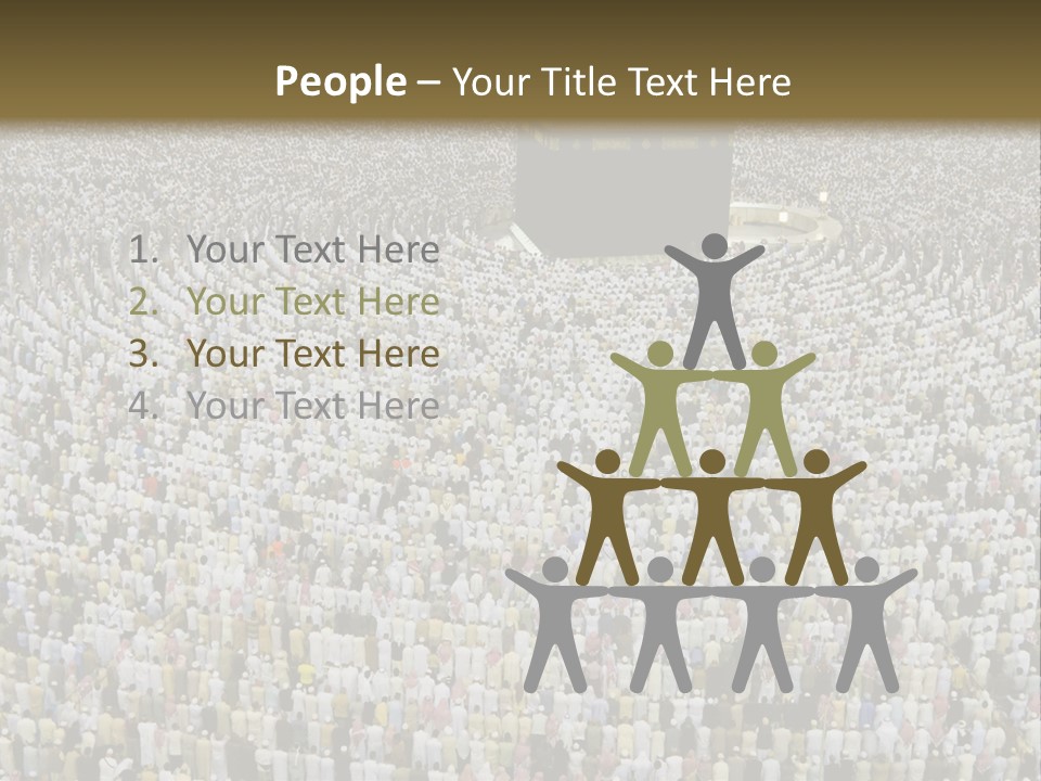 Meccah Ramadan Pilgrim PowerPoint Template