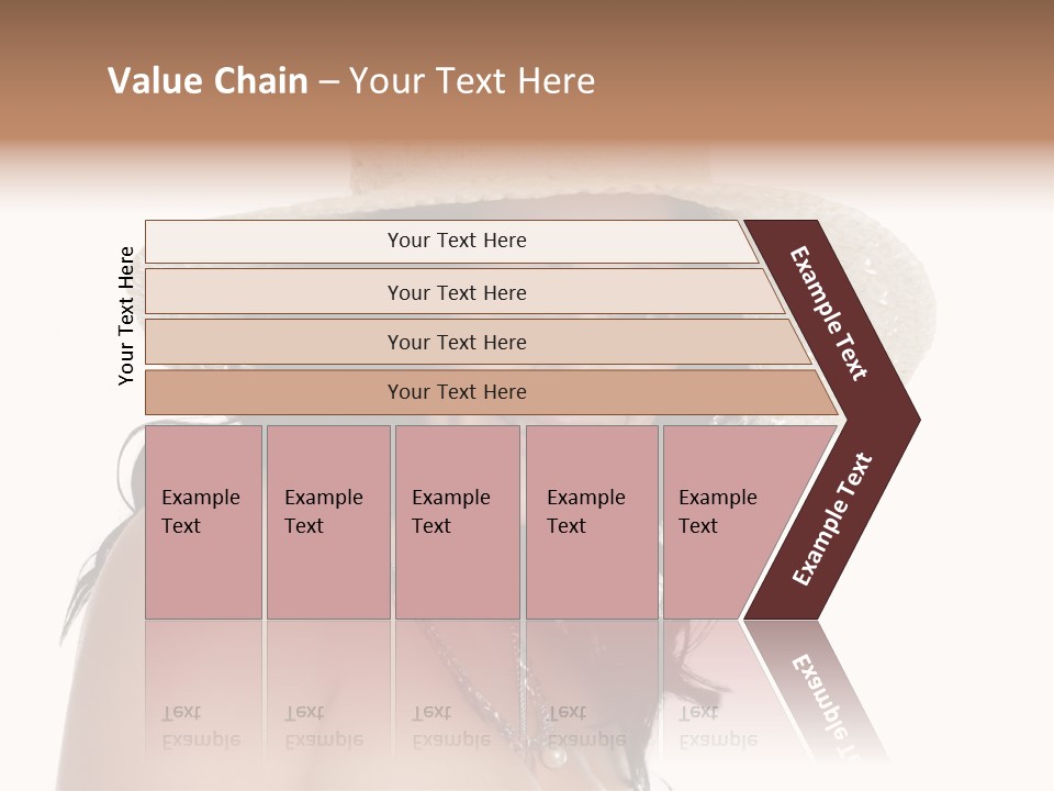 Isolated Happy Long Hair PowerPoint Template