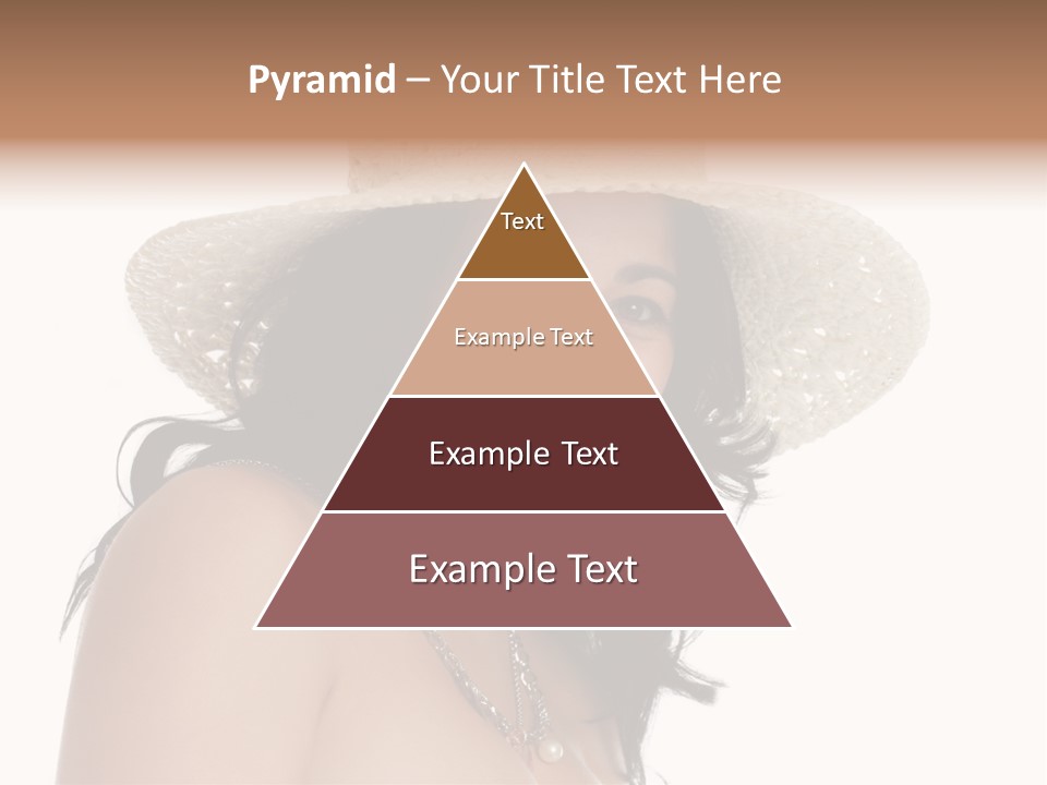 Isolated Happy Long Hair PowerPoint Template