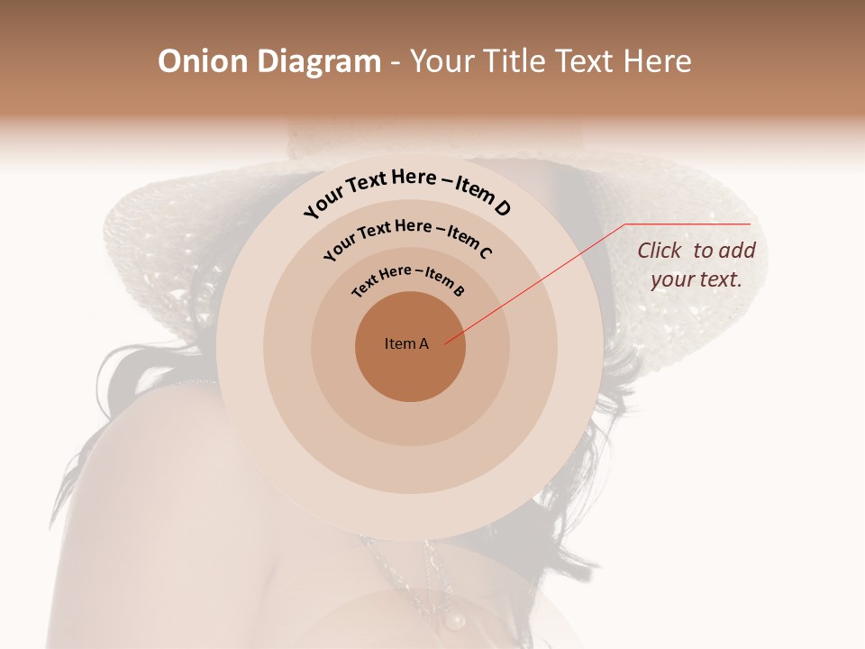 Isolated Happy Long Hair PowerPoint Template