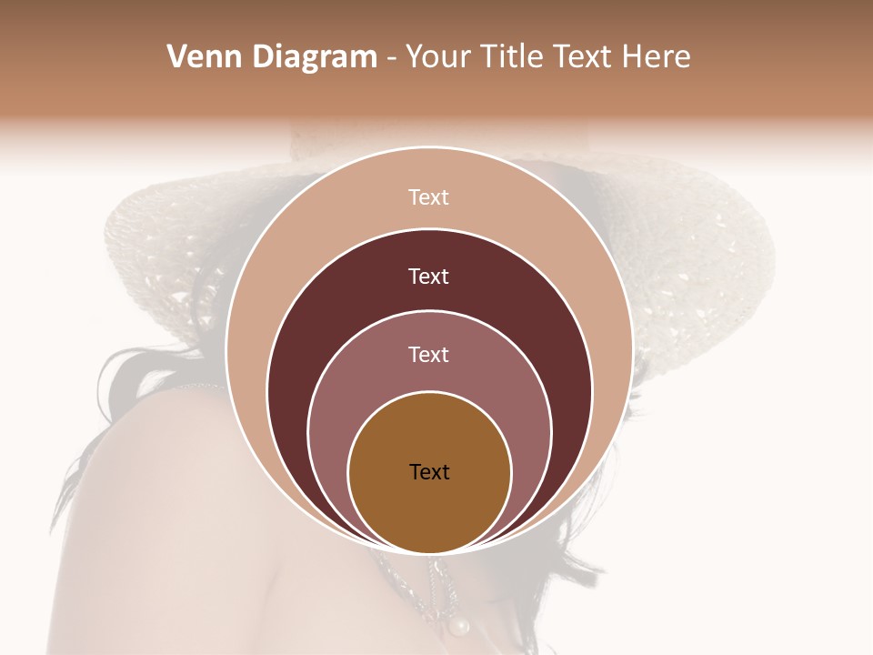 Isolated Happy Long Hair PowerPoint Template