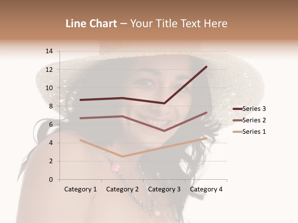 Isolated Happy Long Hair PowerPoint Template