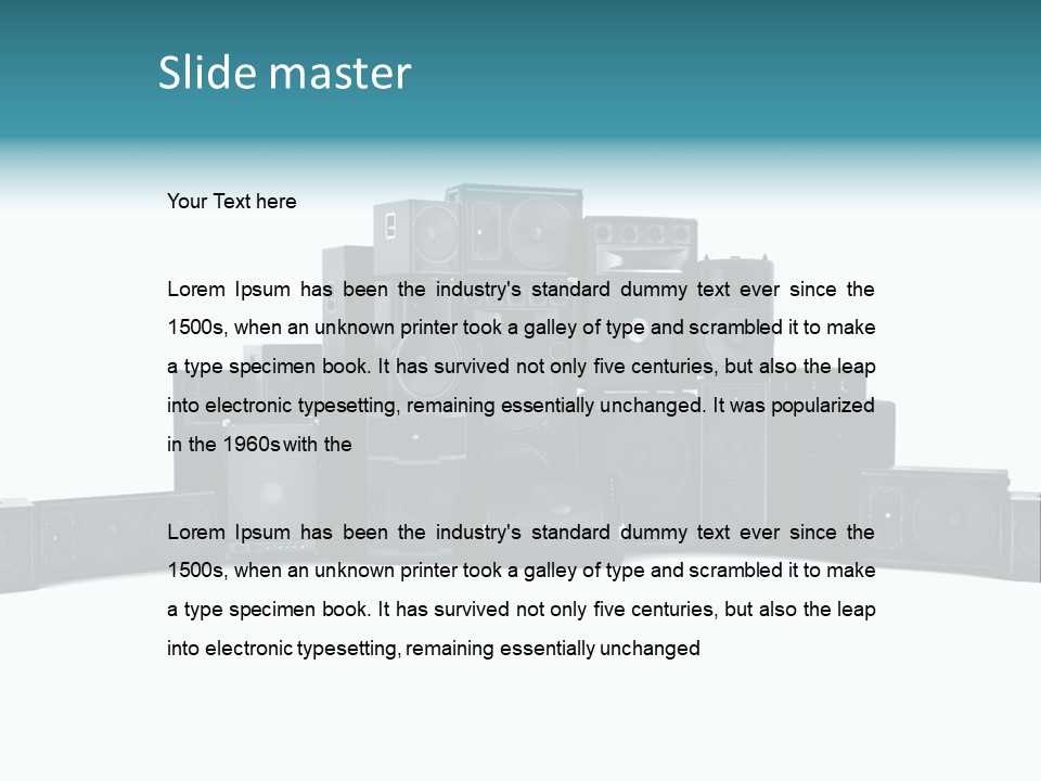 Mega White Background Box PowerPoint Template