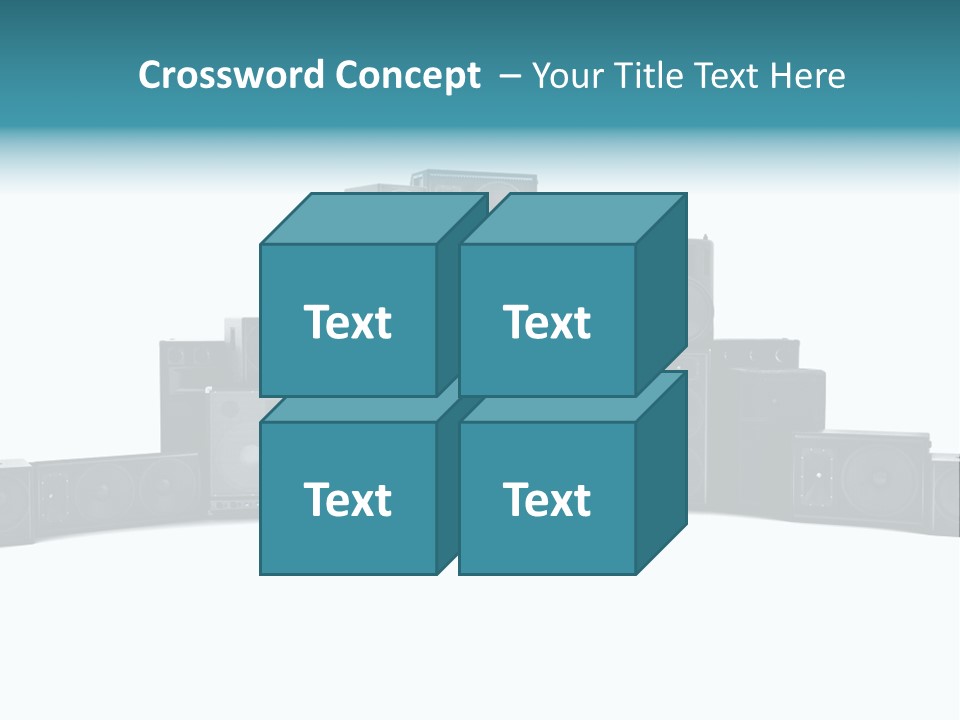 Mega White Background Box PowerPoint Template