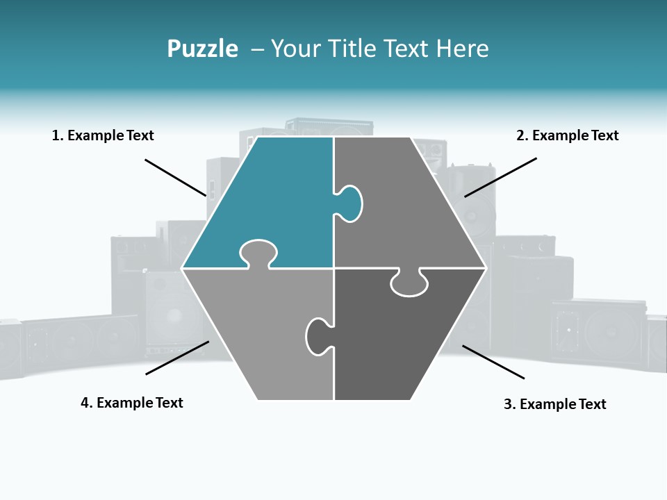 Mega White Background Box PowerPoint Template