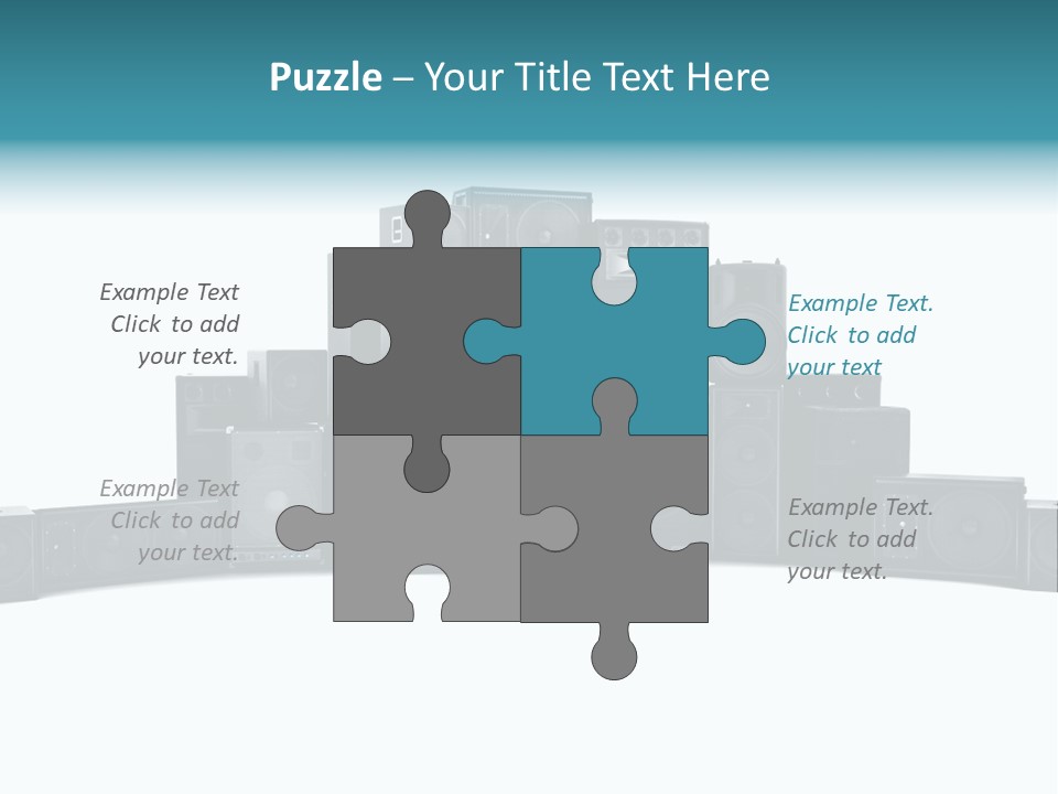 Mega White Background Box PowerPoint Template