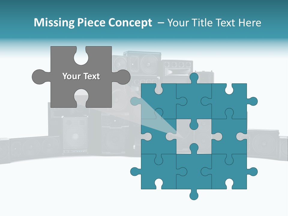 Mega White Background Box PowerPoint Template