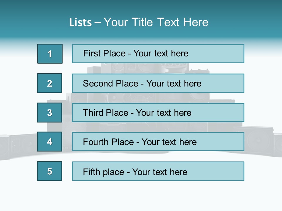 Mega White Background Box PowerPoint Template