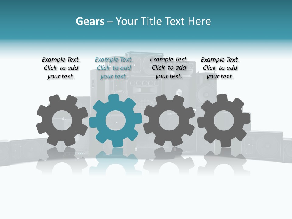 Mega White Background Box PowerPoint Template