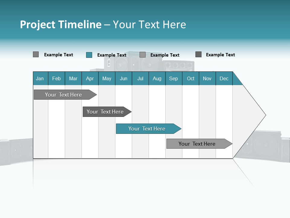 Mega White Background Box PowerPoint Template