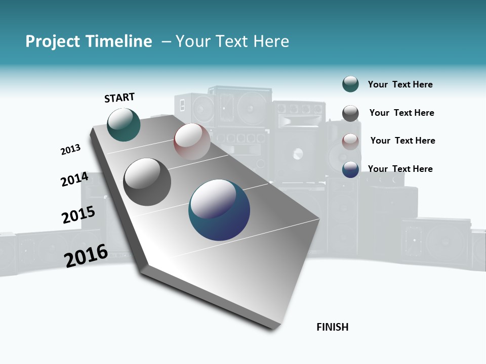 Mega White Background Box PowerPoint Template
