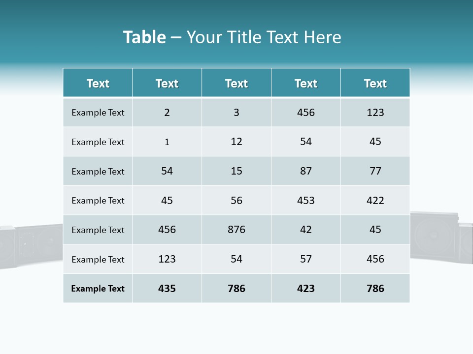 Mega White Background Box PowerPoint Template