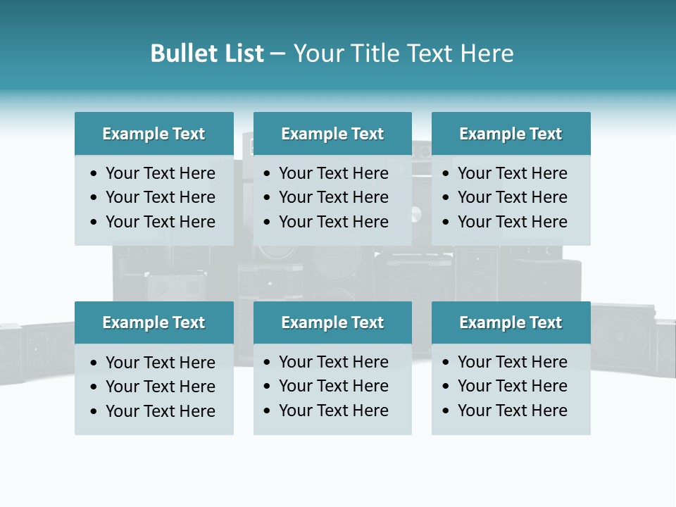 Mega White Background Box PowerPoint Template