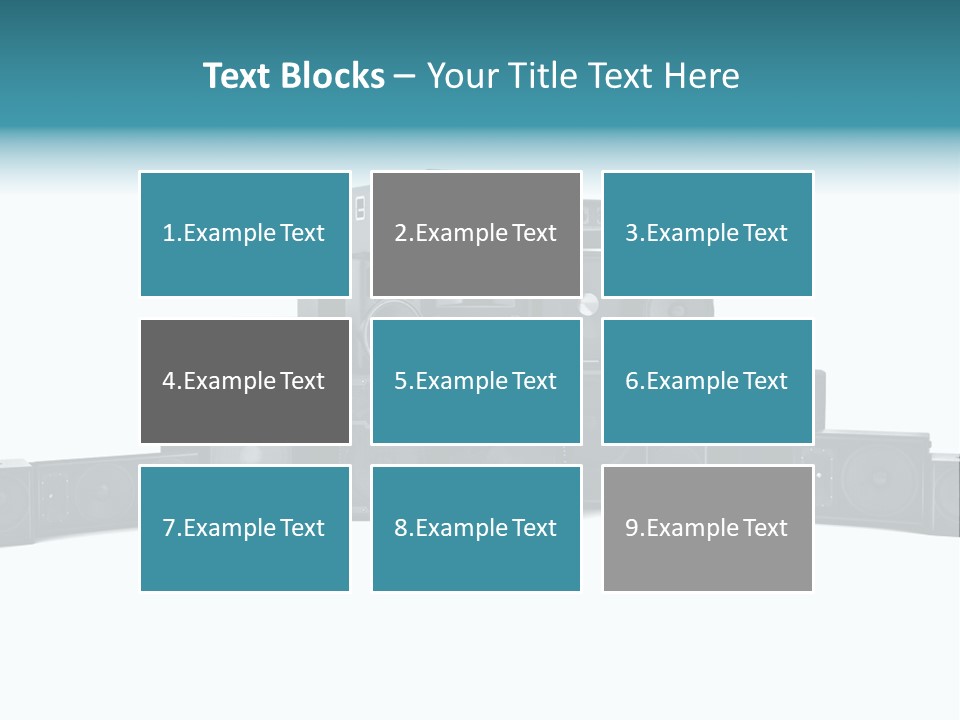 Mega White Background Box PowerPoint Template