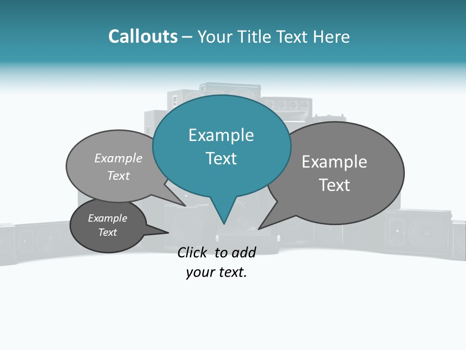 Mega White Background Box PowerPoint Template