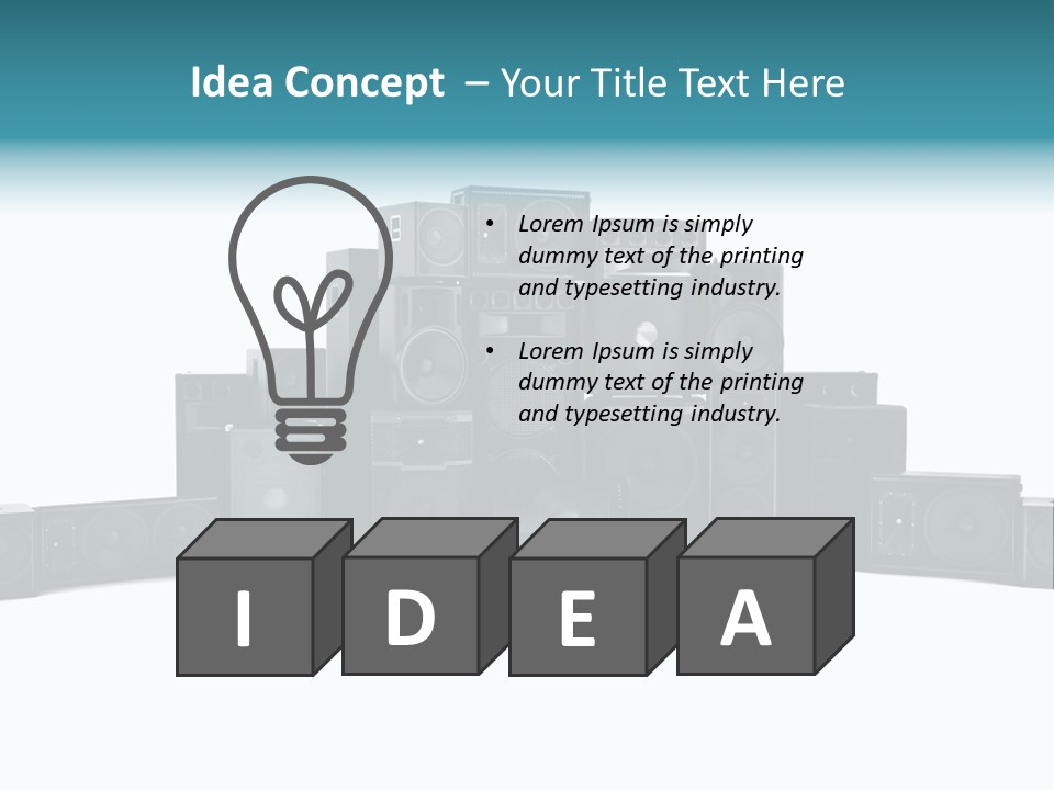 Mega White Background Box PowerPoint Template