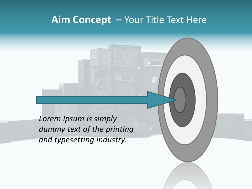 Mega White Background Box PowerPoint Template