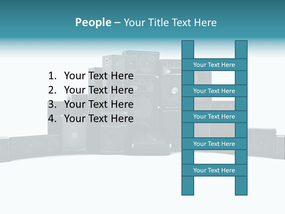 Mega White Background Box PowerPoint Template